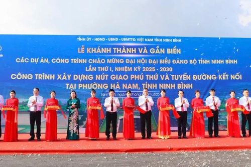 Ninh Bình Khánh thành các công trình trọng điểm mừng Đại hội Đảng bộ tỉnh