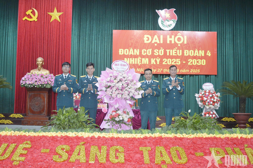 Tiểu đoàn 4, Học viện Phòng không - Không quân: 335 đoàn viên ưu tú được kết nạp vào Đảng