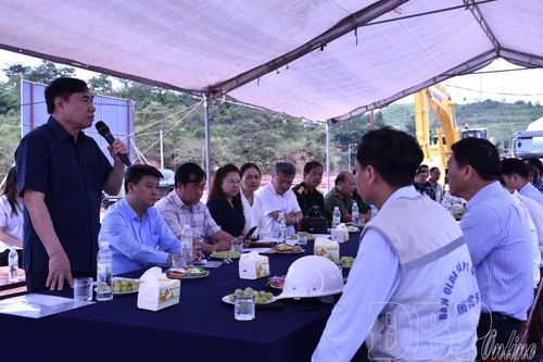 Bí thư Tỉnh ủy Trần Quốc Cường kiểm tra tiến độ dự án Trường Liên cấp Tiểu học, THCS xã Si Pa Phìn