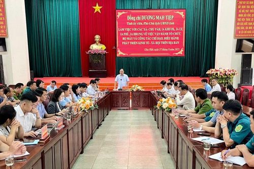 Phó Chủ tịch UBND tỉnh Dương Mah Tiệp làm việc với 5 xã phía Tây Gia Lai