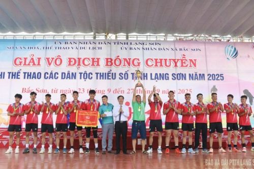 Xã Nhất Hòa và xã Tân Văn vô địch giải bóng chuyền tỉnh năm 2025