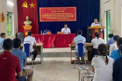 Xã Trịnh Tường tiếp xúc, đối thoại với Nhân dân