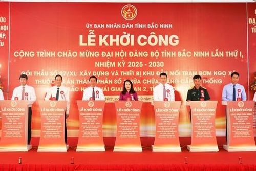 Bắc Ninh khởi công dự án nâng cấp hệ thống thủy lợi Bắc Hưng Hải