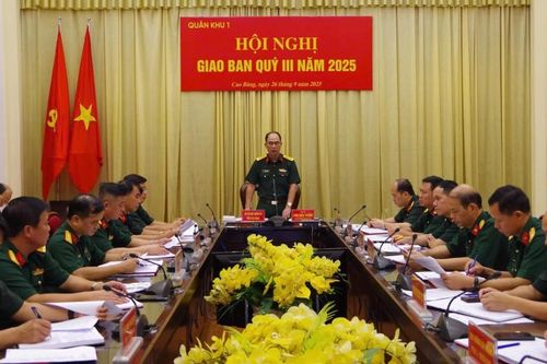 Bộ Tư lệnh Quân khu 1 giao ban quý III/2025