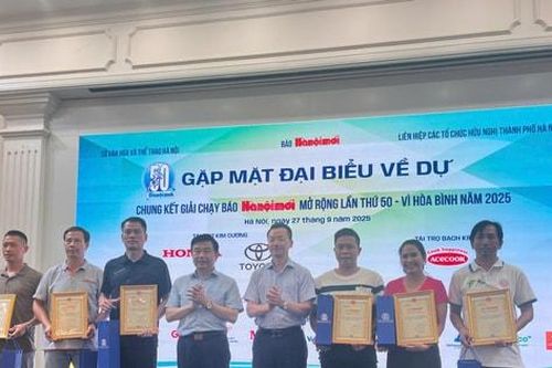 Gặp mặt các đoàn thi đấu nội dung nâng cao Giải chạy Báo Hànôịmới 2025