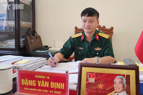 Chủ nhiệm hậu cần nêu gương học Bác mỗi ngày