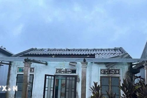 Ảnh hưởng bão số 10: 75 nhà dân ở Huế bị tốc mái