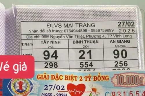 Vĩnh Long: Xuất hiện vé số giả, người bán dạo gặp rủi ro