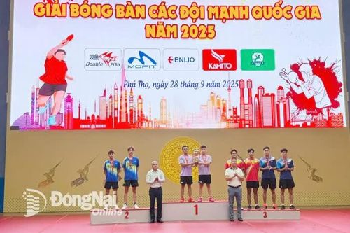 Đồng Nai giành 2 huy chương đồng Giải bóng bàn các đội mạnh quốc gia 2025