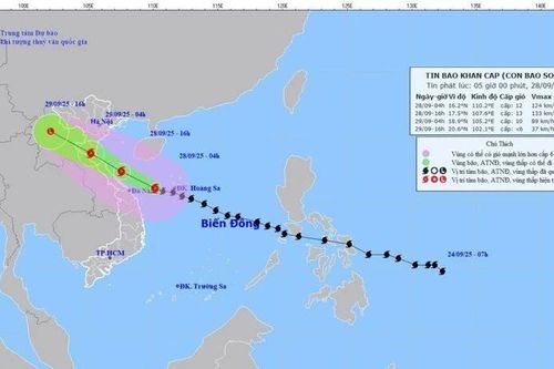 Thời tiết ngày 28/9: Bão số 10 cách bắc Quảng Trị 360km, nhiều nơi trên cả nước có mưa to đến rất to