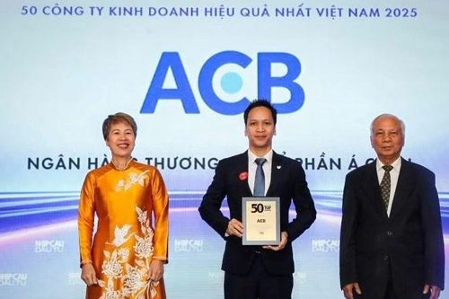 ACB lần thứ 9 liên tiếp được vinh danh '50 công ty kinh doanh hiệu quả nhất Việt Nam'