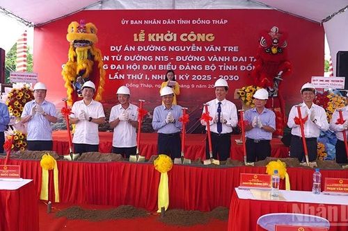 Đồng Tháp: Khởi công dự án đường Nguyễn Văn Tre