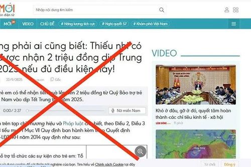 Thông tin sai lệch về việc hỗ trợ trẻ em dịp Tết Trung thu 2025