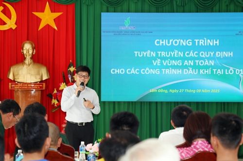 Tuyên truyền bảo vệ an ninh, an toàn công trình dầu khí tại Lô 01&02
