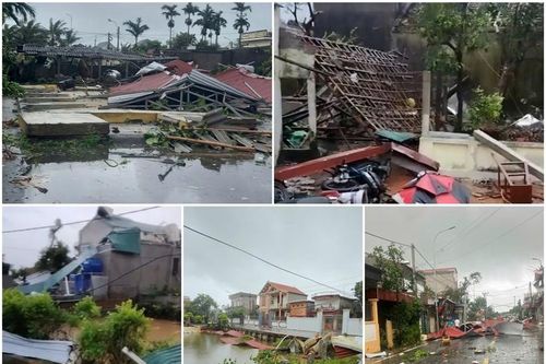 Hải Phòng: Xuất hiện vòi rồng, nhiều nhà dân bị tốc mái