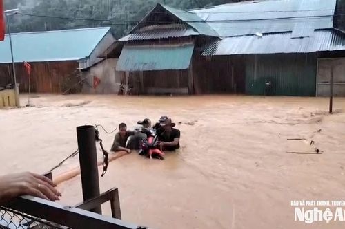 Dự báo mưa lớn, nước sông dâng cao, sạt lở trên địa bàn Nghệ An từ ngày 29-30/9