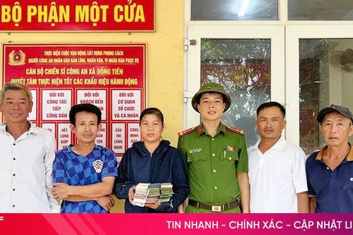 Nhặt được 110 triệu đồng, 4 công dân Hà Tĩnh tìm người trả lại