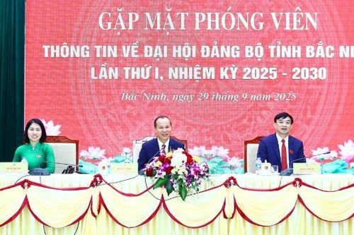 Gặp mặt báo chí thông tin về Đại hội Đảng bộ tỉnh Bắc Ninh lần thứ I