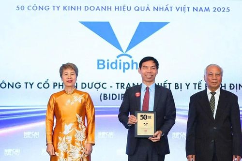 Bidiphar vào Top 50 công ty kinh doanh hiệu quả hàng đầu Việt Nam