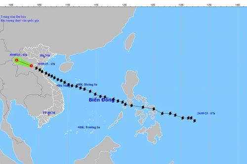 Bão số 10 di chuyển qua Thượng Lào, suy yếu thành áp thấp nhiệt đới
