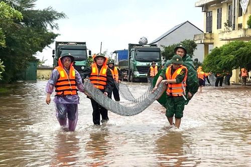 Ban Chỉ huy Bộ đội Biên phòng tỉnh khẩn trương ứng phó, khắc phục hậu quả bão số 10