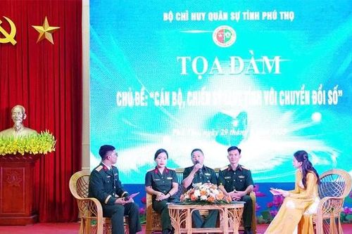 Tọa đàm chuyển đổi số trong lực lượng vũ trang tỉnh