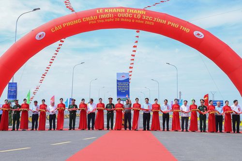 Phú Thọ: Khánh thành cầu Phong Châu mới, vượt tiến độ 3 tháng