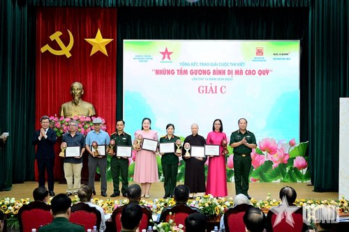 Danh sách tác giả, tác phẩm đoạt giải và nhân vật được tôn vinh trong Cuộc thi viết 'Những tấm gương bình dị mà cao quý' lần thứ 16 (năm 2024-2025)