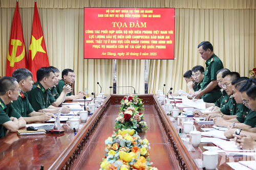 An Giang: Tọa đàm về phối hợp bảo đảm an ninh, trật tự khu vực cửa khẩu Việt Nam - Campuchia