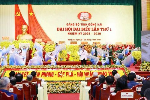 Khai mạc Đại hội đại biểu Đảng bộ tỉnh Đồng Nai lần thứ I, nhiệm kỳ 2025-2030