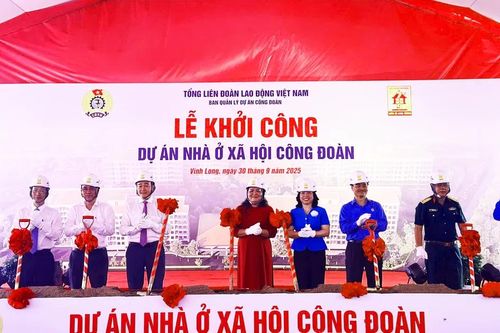 Khởi công Dự án Nhà ở xã hội Công đoàn đầu tiên ở Vĩnh Long