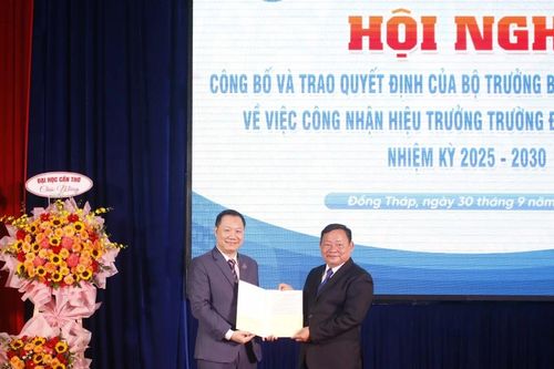 PGS.TS Hồ Văn Thống tiếp tục đảm nhiệm Hiệu trưởng Trường Đại học Đồng Tháp