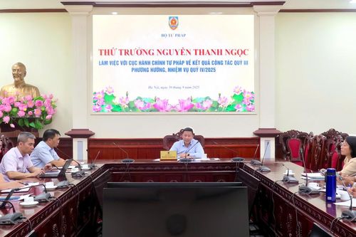 Cục Hành chính tư pháp đạt nhiều kết quả tích cực trong Quý III