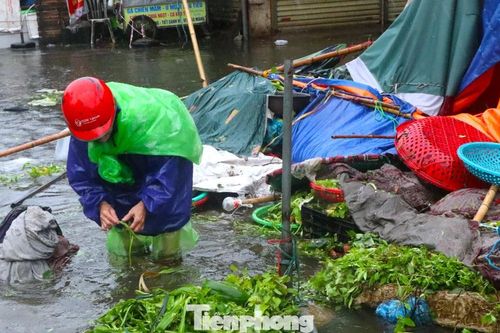 Chợ đầu mối nông sản lớn nhất Nghệ An ngập sâu