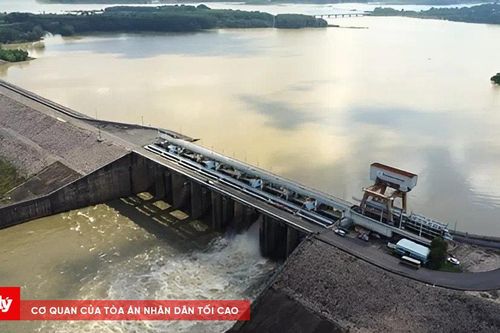 Thái Nguyên: Xả nước hồ Núi Cốc để ứng phó bão số 10