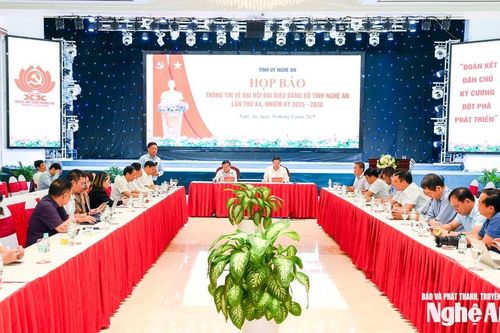 Đại hội đại biểu Đảng bộ tỉnh Nghệ An diễn ra từ ngày 1 - 3/10
