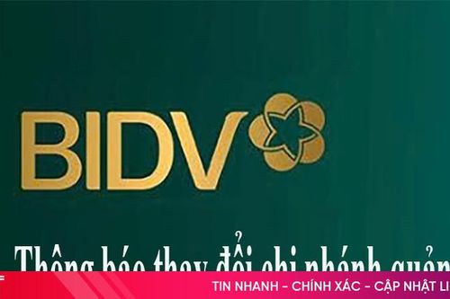 BIDV thông báo thay đổi chi nhánh quản lý các PGD trực thuộc Chi nhánh Nam Hà Tĩnh và chuyển đổi Chi nhánh Nam Hà Tĩnh thành PGD