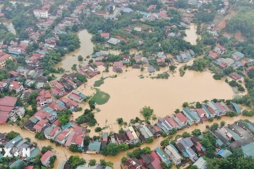 Cận cảnh nhiều khu vực ở Lào Cai ngập sâu trong biển nước
