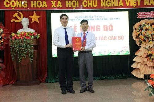 ThS Phạm Văn Tường làm Hiệu trưởng Trường Cao đẳng Kỹ thuật Công nghệ Quy Nhơn