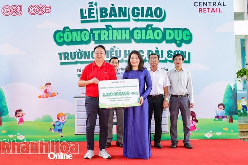 Tập đoàn Central Retail Việt Nam bàn giao công trình giáo dục trị giá hơn 2,3 tỷ đồng cho Trường Tiểu học Đài Sơn