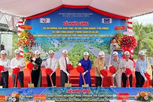 Vĩnh Long khởi công dự án đường 250 tỷ đồng phục vụ khu công nghiệp