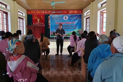 Truyền thông phòng, chống tảo hôn tại xã Tĩnh Túc
