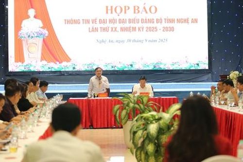 Đại hội Đảng bộ Nghệ An lần thứ XX hướng tới phát triển đột phá giai đoạn 2025 - 2030