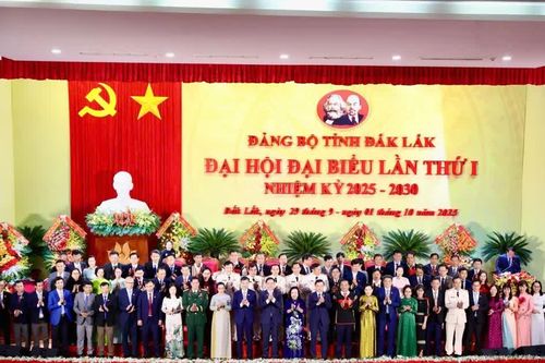 Bế mạc Đại hội Đại biểu Đảng bộ tỉnh Đắk Lắk lần thứ I, nhiệm kỳ 2025 – 2030