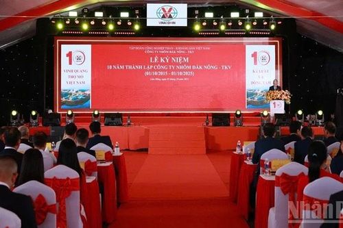 Công ty Nhôm Đắk Nông-TKV kỷ niệm 10 năm thành lập