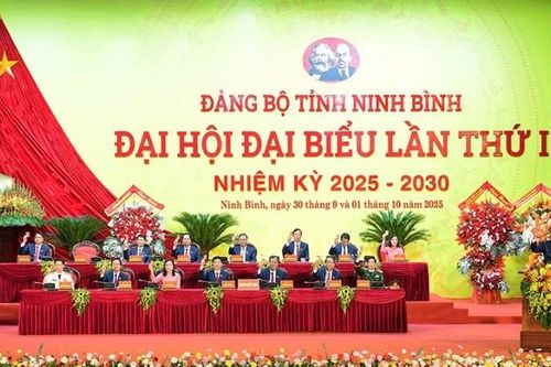 Bế mạc Đại hội đại biểu Đảng bộ tỉnh Ninh Bình lần thứ I, nhiệm kỳ 2025-2030