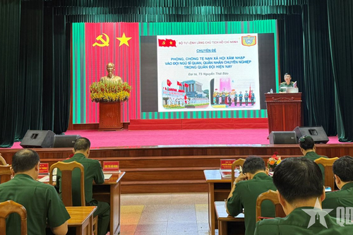 Bộ tư lệnh Lăng Chủ tịch Hồ Chí Minh học tập, nghiên cứu chuyên đề năm 2025
