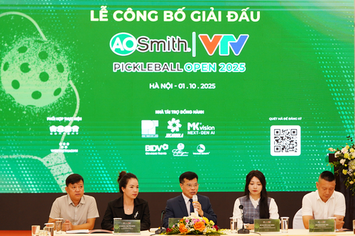 Giải VTV A.O.SMITH Pickleball Open 2025 có tổng thưởng hơn 1 tỷ đồng