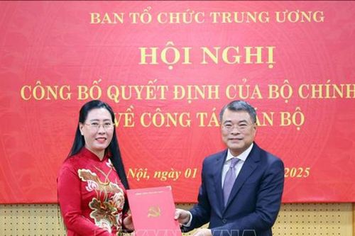 Bộ Chính trị điều động, bổ nhiệm Phó Trưởng Ban Tổ chức Trung ương