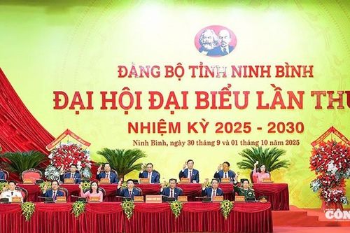 Đại hội đại biểu Đảng bộ tỉnh Ninh Bình lần thứ I, nhiệm kỳ 2025 - 2030 thành công tốt đẹp